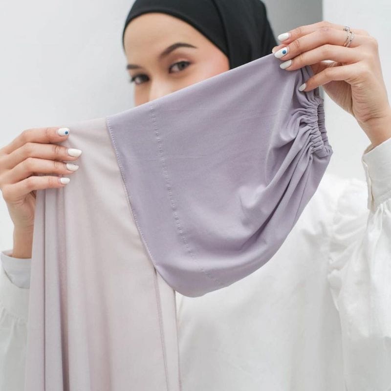 Pashmina Inner 2in1 Ceruty BabyDoll Kerudung Pashmina Inner Ceruty Hijab Pashmina Pasar Hija'b