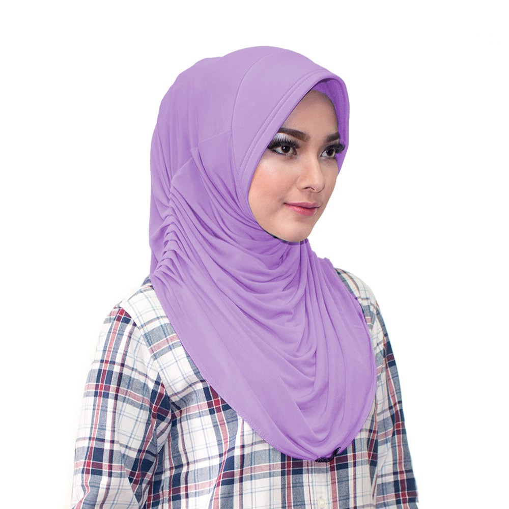 Hijab Rumana Sport Jersey Pet Kerudung Bergo Instan Olahraga Bahan Jersey Premium-1