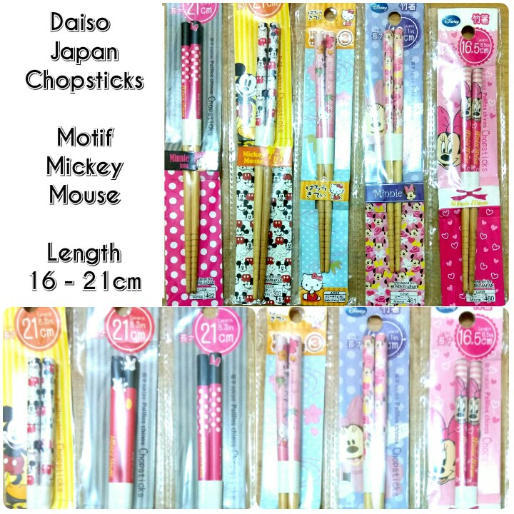 Daiso Japan Chopsticks Sumpit anak Set bento hashi ohashi chop stick bento tools bekal makan