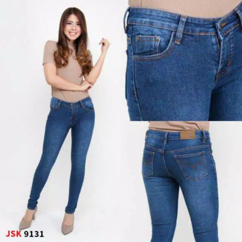 SKINNY JEANS NTF DENIM WEAR WANITA SECOND MURAH