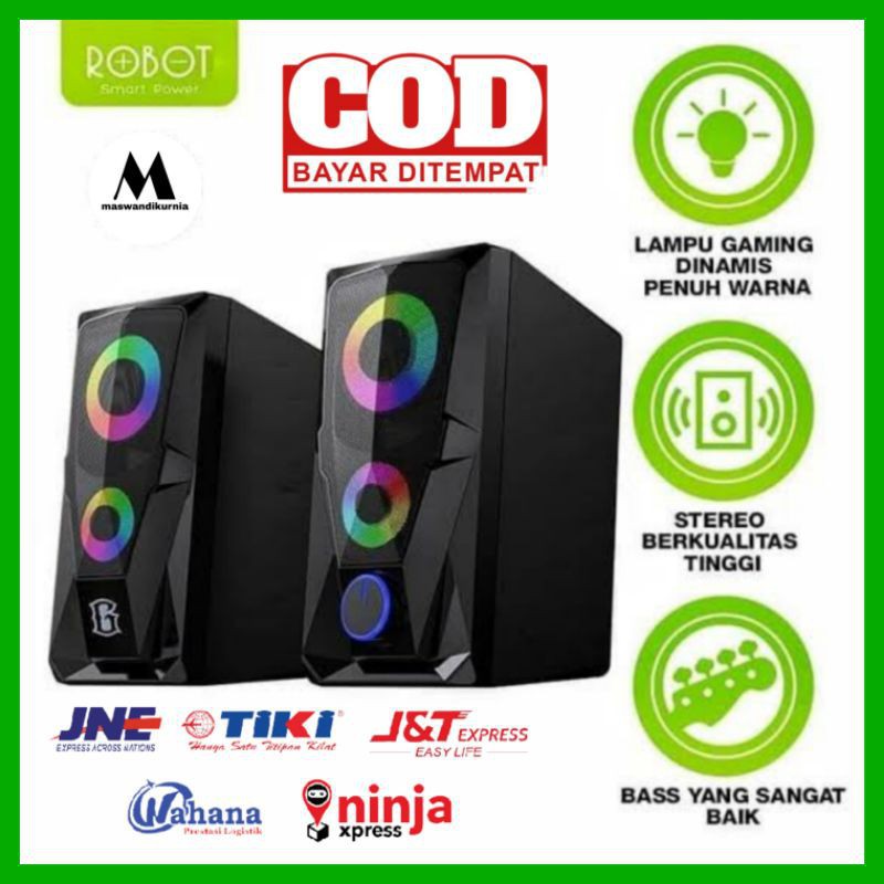 Trend-Speaker Aktif ROBOT RS200 Stereo Gaming 3.5mm Stereo Gaming