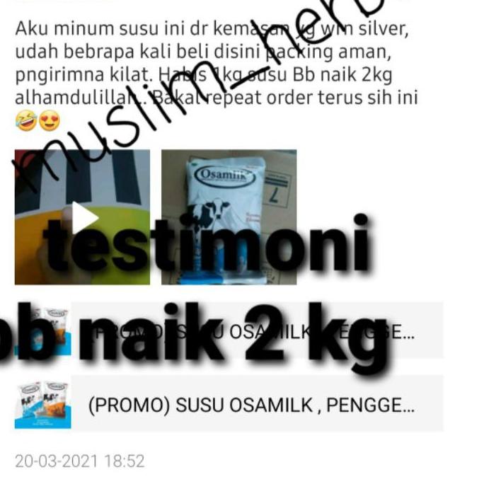 

(PROMO) SUSU OSAMILK , PENGGEMUK BADAN grosir