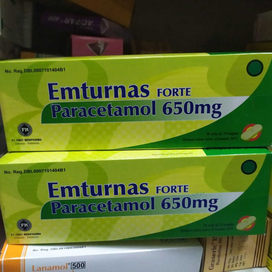 Emturnas Forte 650 mg Paracetamol emturnas paracetamol emturnas tablet