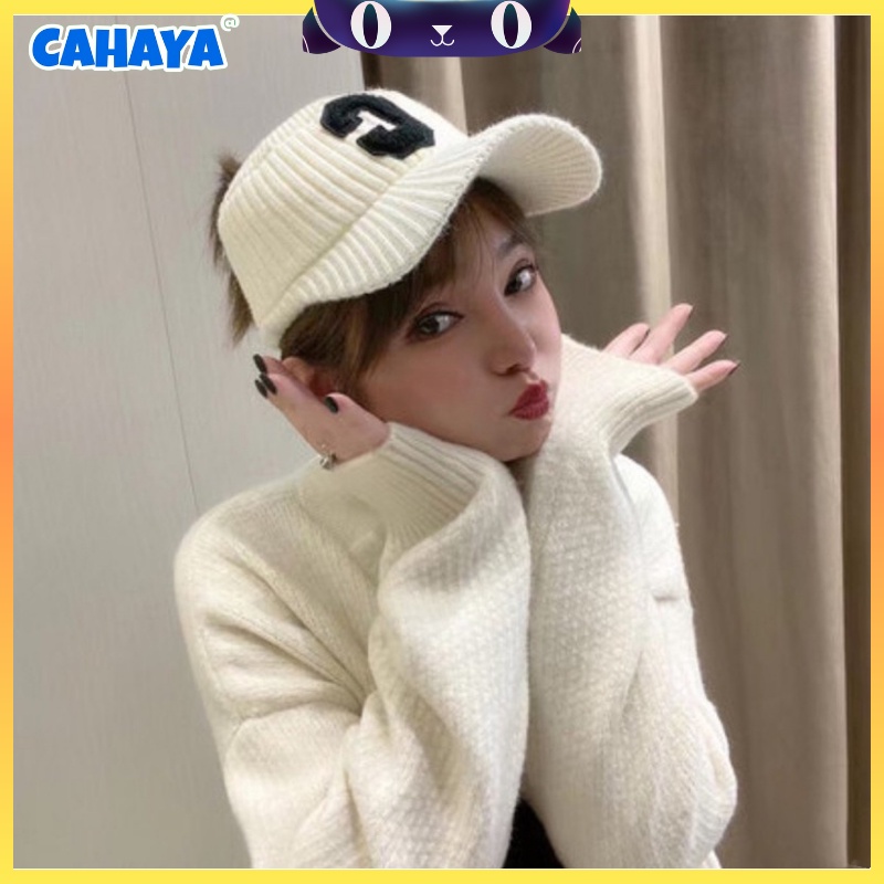 [CAHAYA] Topi Golf Senam Pantai Import Korea Rajut Karet S75