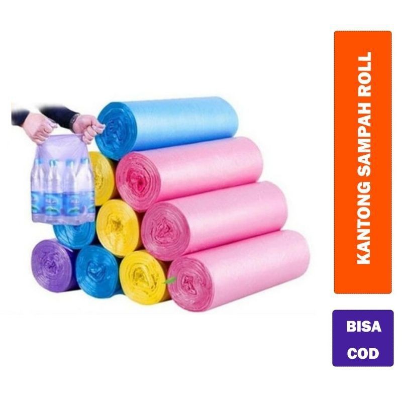 READY Kantong Plastik Roll / Kantong Sampah Gulung / Trash Bag Roll UKURAN 45 X 50cm isi 20 pcs