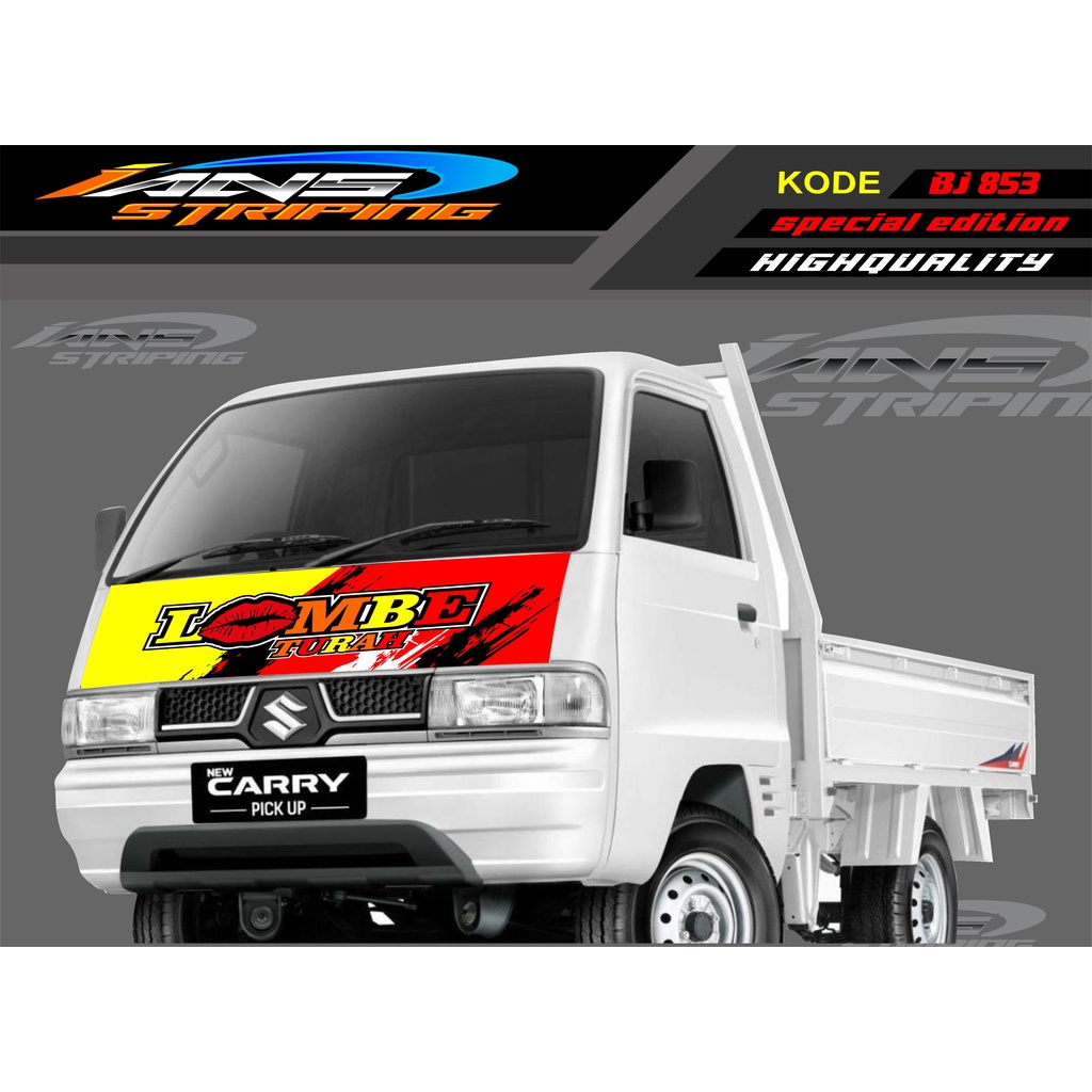 STICKER DECAL KAP MOBIL CARRY/ STIKER KABIN DEPAN MOBIL CARRY PICK UP / STICKER TERBARU