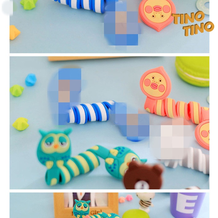 CJWT-CR TINO TINO Pengikat Kabel / Perapi Kabel Gulung Dengan Motif Lucu [ RANDOM ]