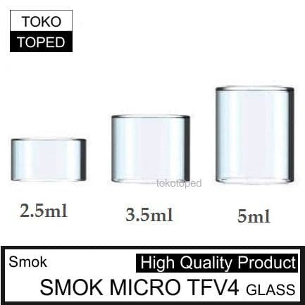 Kaca Smok MICRO TFV4x 22mm Replacement warna glass clear