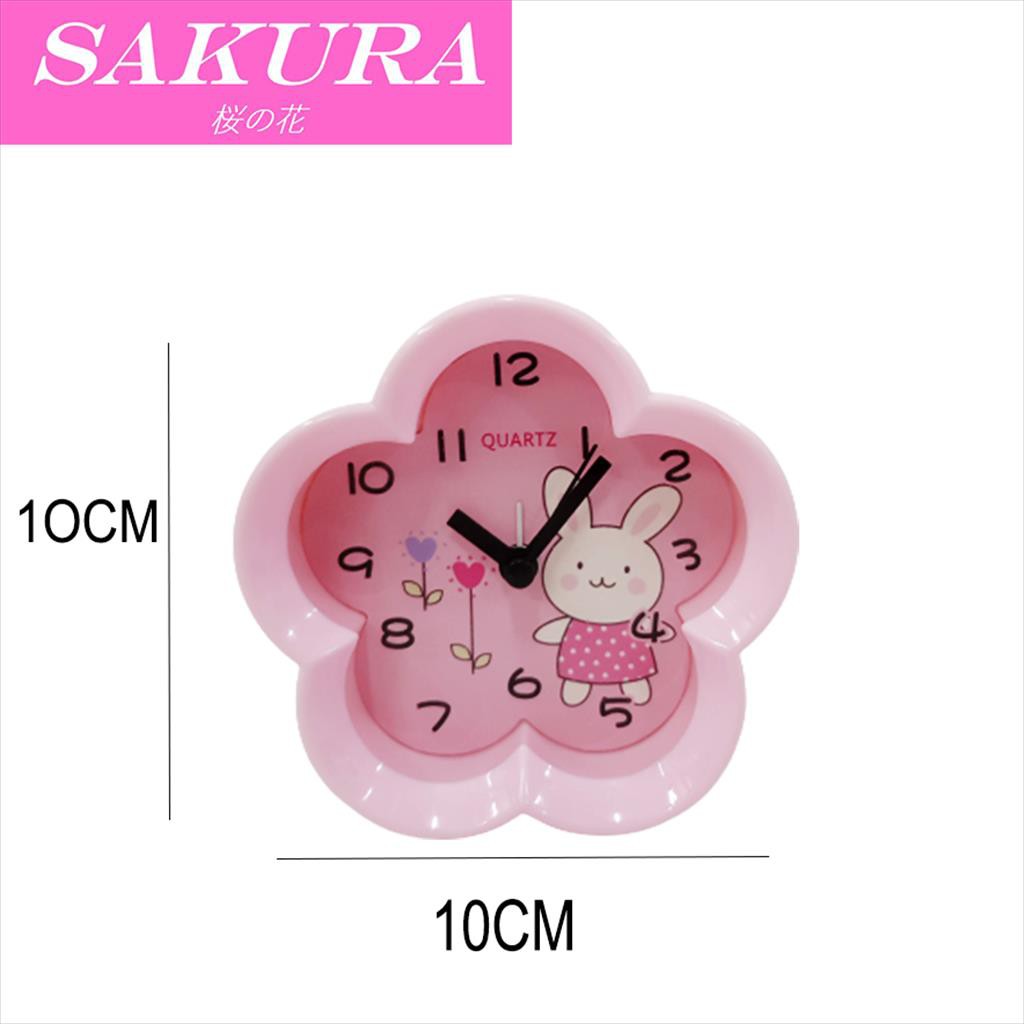 SAKURA Jam Weker/ Jam Beker/ Jam  Meja/ Jam Alarm Bunga 285