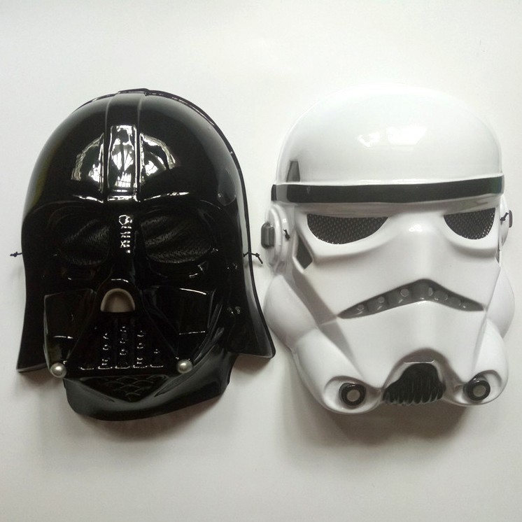 TOST topeng star wars black white soldier halloween cosplaymask