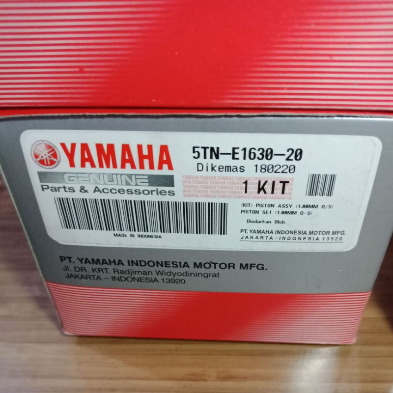 PISTON RING SEHER KIT 5TN JUPITER Z VEGA R NEW OS SIZE STANDAR 50 100 ORIGINAL ORI ASLI YAMAHA YGP-100/1.00