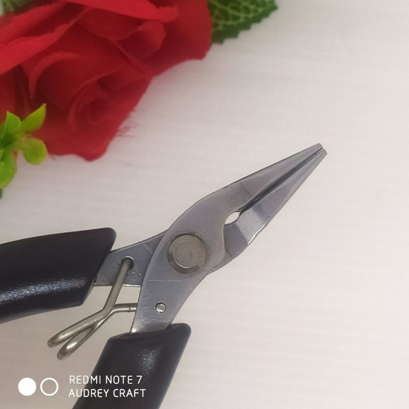 Tang pembulat Stainless Steel Pliers Pembuatan Perhiasan Alat Pembulat Kawat Kerajinan Tangan, Perle