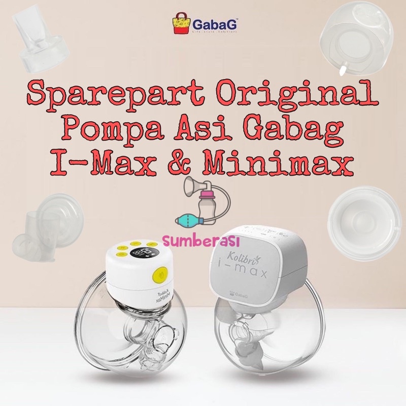 Sparepart Gabag Kolibri I-max Imax I max Minimax MiniMax ShieldCover Valve diafragma silicone shield mangkok corong konektor