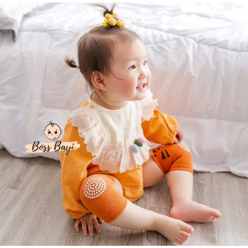 BOSS BAYI - Knee Protector / Knee Pads Untuk Pelindung Lutut Bayi Belajar Merangkak Jalan Motif Hewan