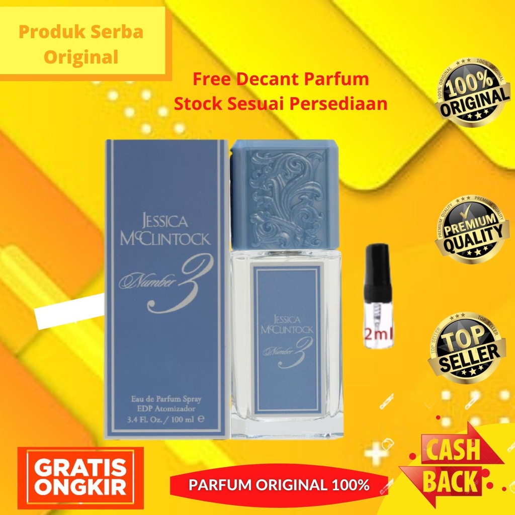 Parfum Parfume Perfume Perawatan Asli  Original Wanita Perempuan Cewek Jessica Mcclintock Number 3 W