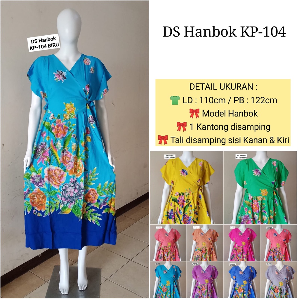 AS Daster Dress Hanbok Batik Kudamas LD 106 - 114cm