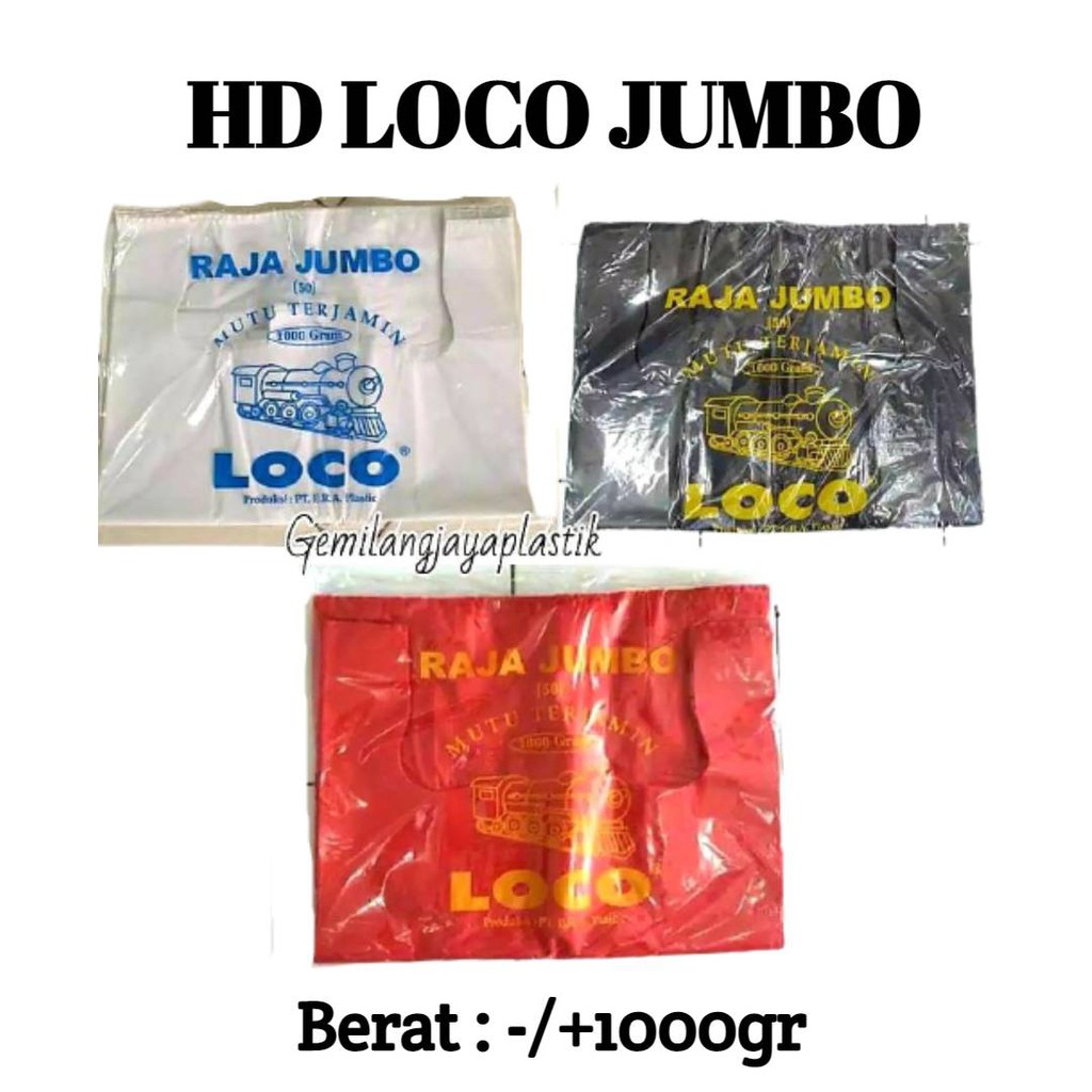 Kantong kresek Loco Raja Super Jumbo 50x75cm Tebal