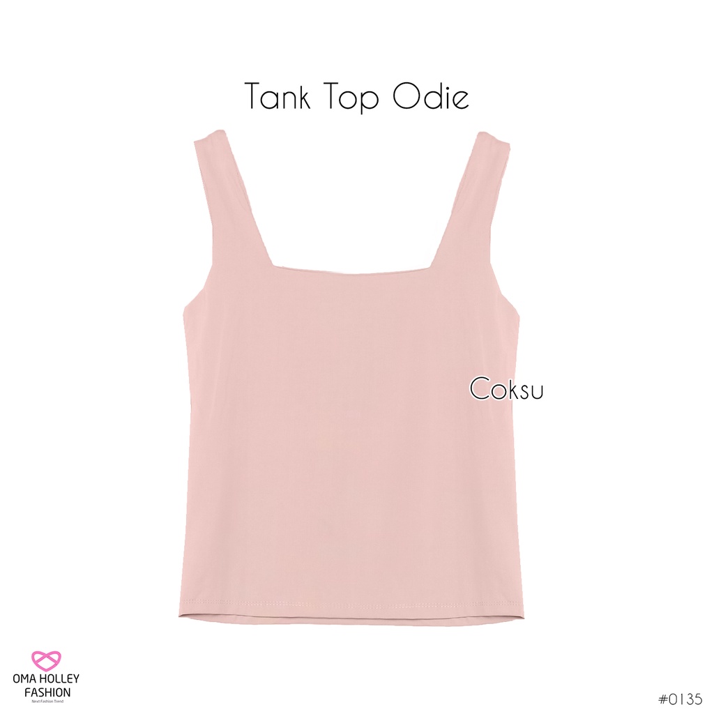 (COD) OH Tank top Long Odie korea Bahu Lebar Wanita (Uniclo) #0135-Coksu