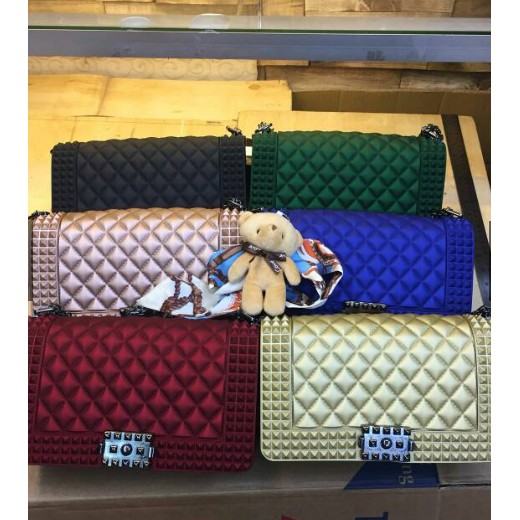 Fashion Chanel Boy Jelly 022 VIC TAS IMPORT WANITA SLEMPANG MURAH BATAM HAND BAG WANITA TAS FASHION