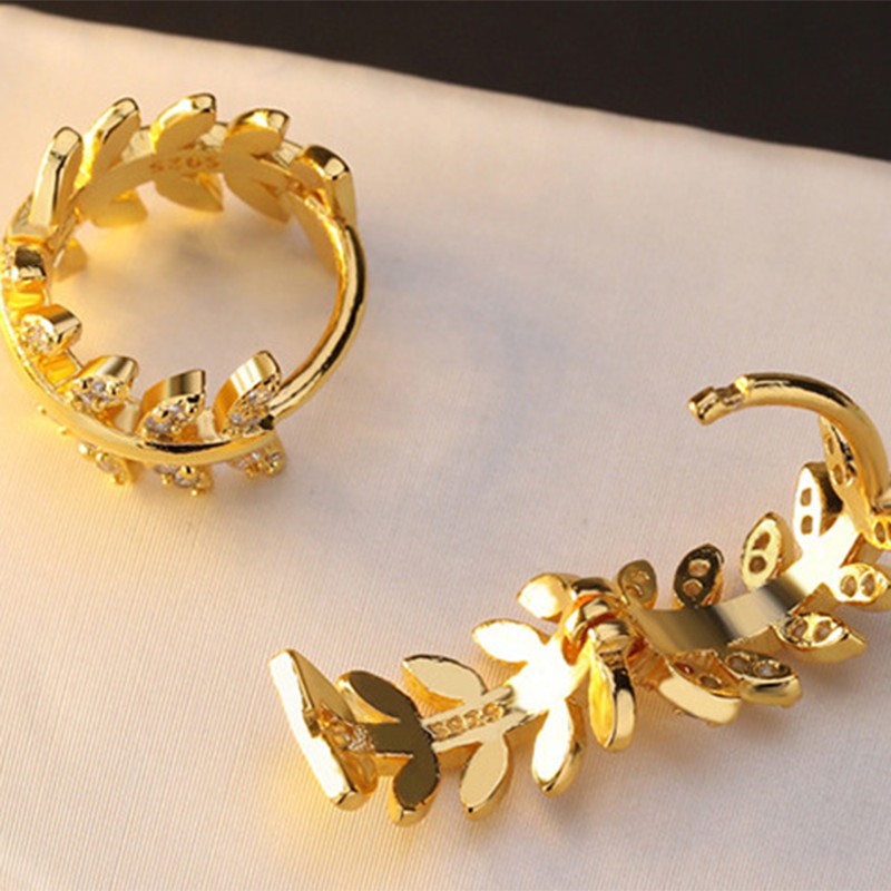 925 anting perak sterling anting-anting wanita dengan perhiasan fashion berlian-I