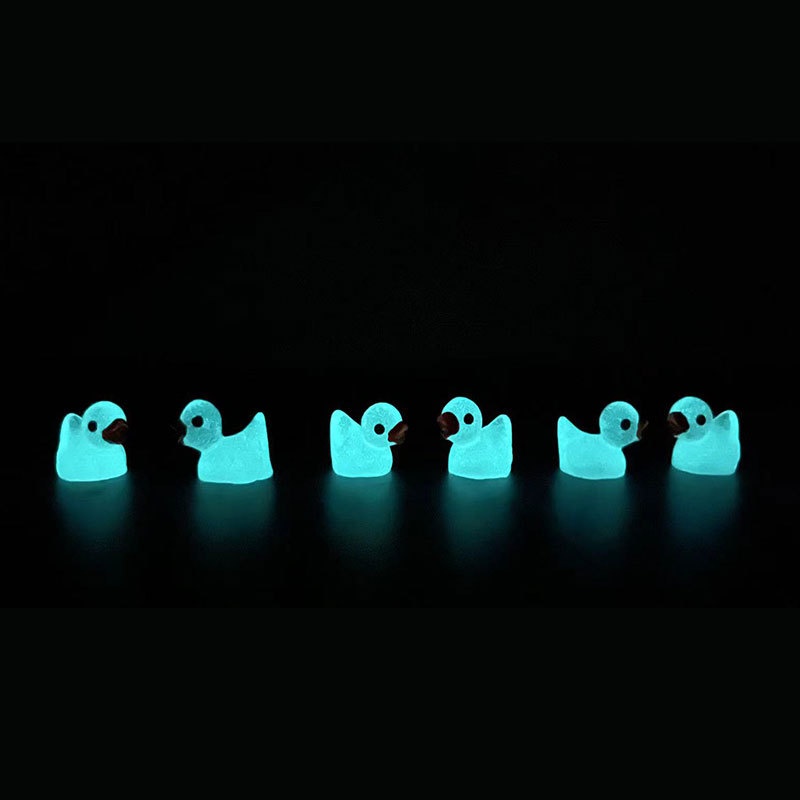 20pcs Ornamen Bebek Luminous Bahan Resin Untuk Dekorasi Taman