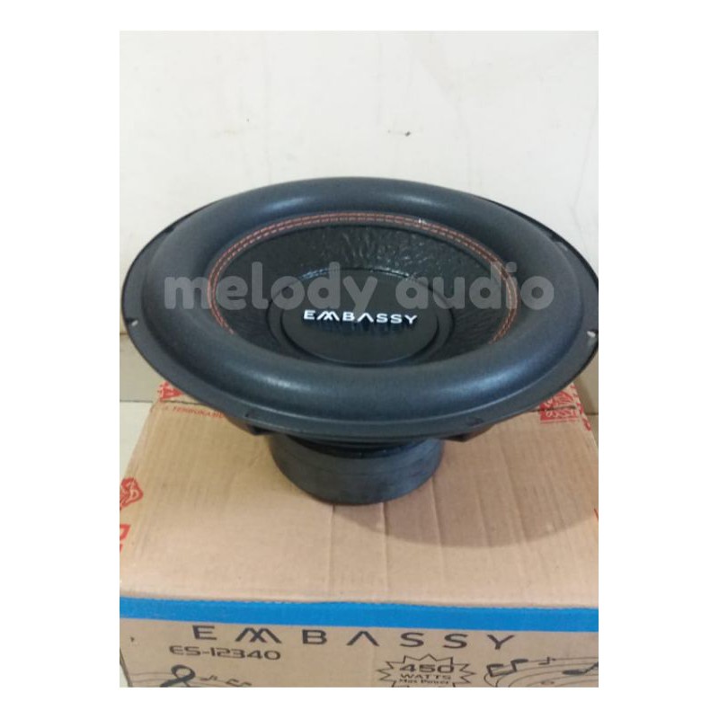 SUBWOOFER EMBASSY EM-12340 (12 INCH, 2 COIL, 3 MAGNET)