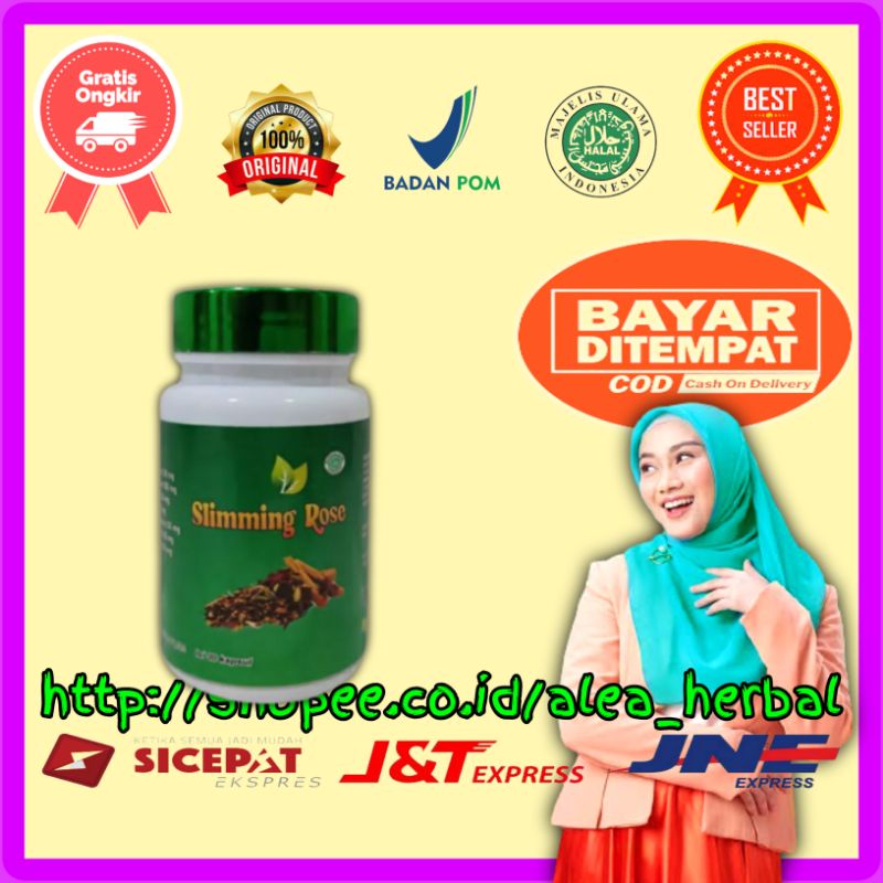 SLIMMING ROSE BY HERA ASLI 100% ORIGINAL OBAT PELANGSING BADAN HERBAL AMPUH KAPSUL BPOM ORI SLIMING 