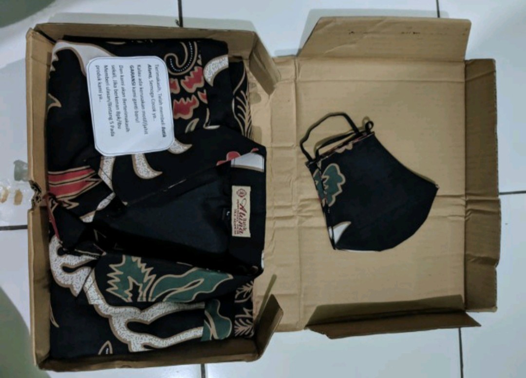 Kemeja Batik Pria Lengan Panjang Slim Fit Batik Solo Premium Kombinasi Seragam Kantor Original 064