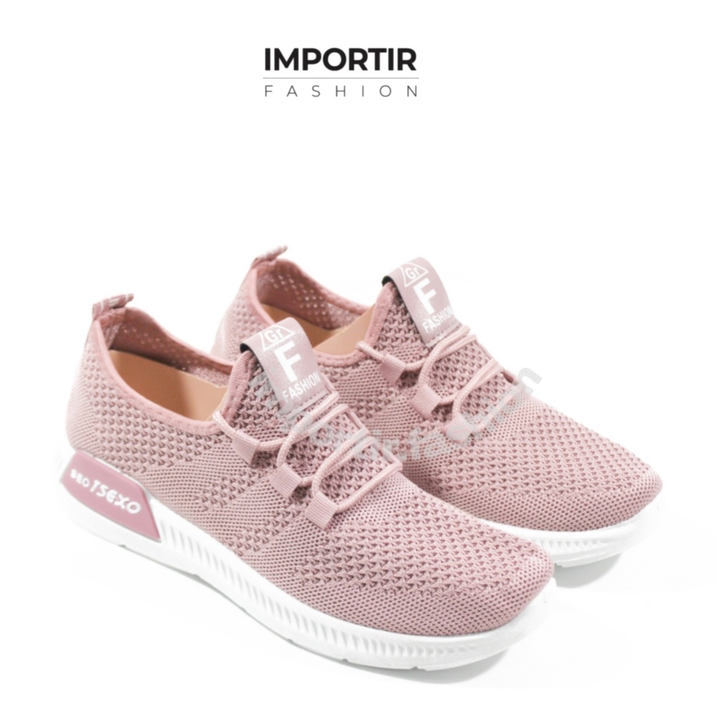 Importir.Fashion Sepatu Sneakers Wanita Korea Fashion Import Sepatu Olaahraga Santai  - 0017