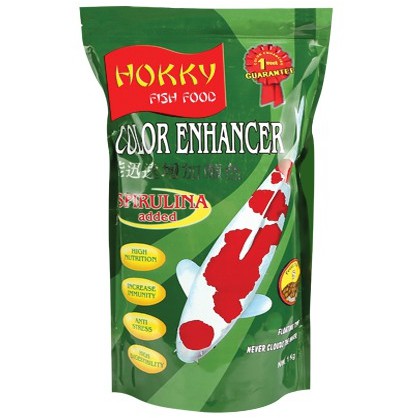 hokky hoki spirulina Large L 1kg Color Enhancer Makanan Pakan pelet Ikan Koi 1 kg