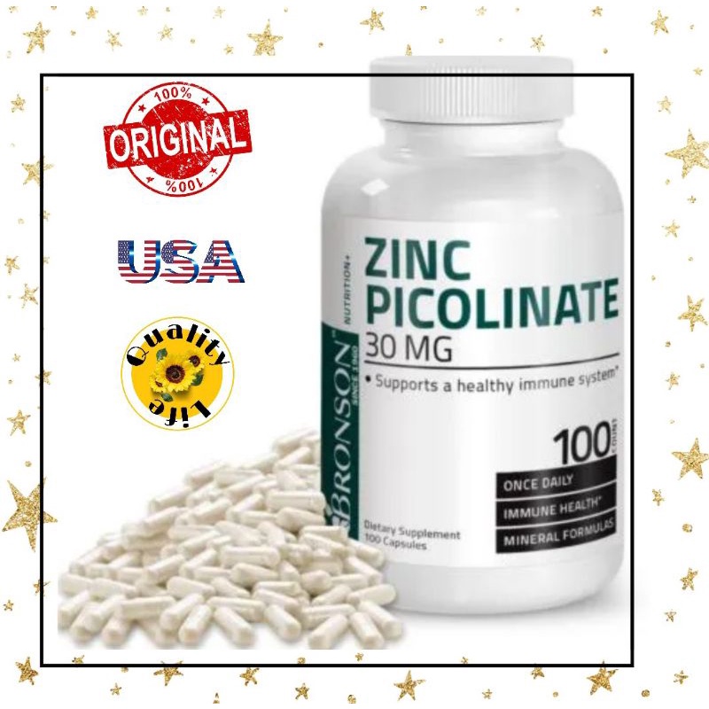 Bronson Zinc Picolinate 30 mg isi 100 capsules