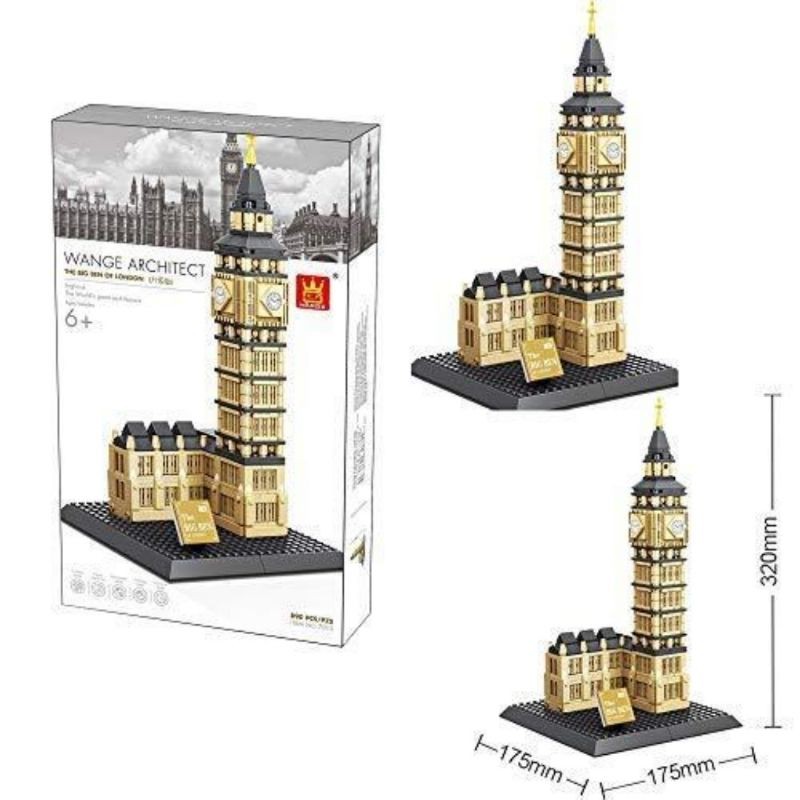 Lego Block Miniatur Menara Jam Big Ben London Inggris