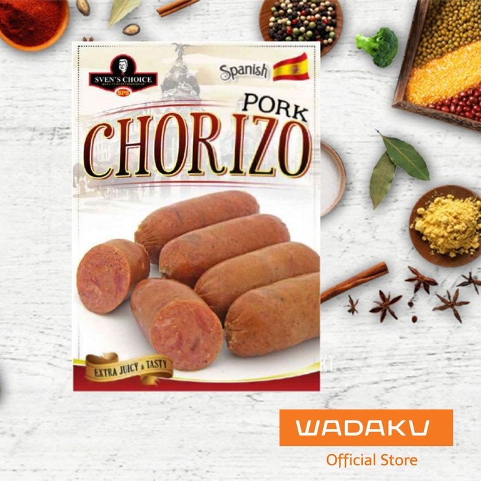 

Sosis babi sven's choice pork chorizo pork sausages 350g