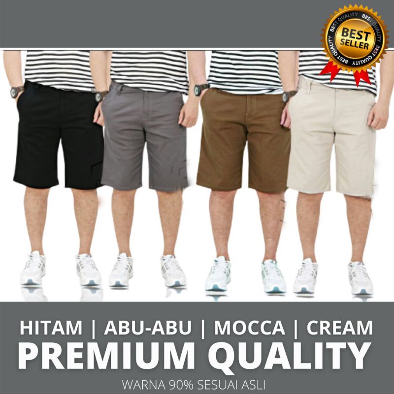 BIG SIZE CHINO PENDEK PRIA PREMIUM STREACH