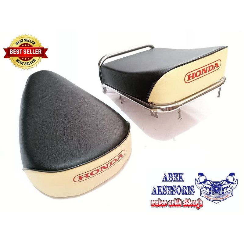Jok sadel jhok jok pisah 1 set depan belakang honda c70 c50 jok pispot c50 - jok C70 terlaris