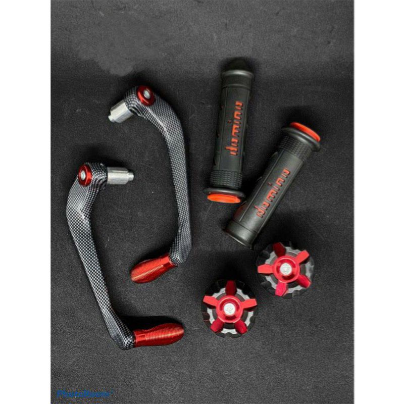 (Paket 3IN1) Proguard Carbon Sabit + Jalu As Roda + Hangrip Domino Universal