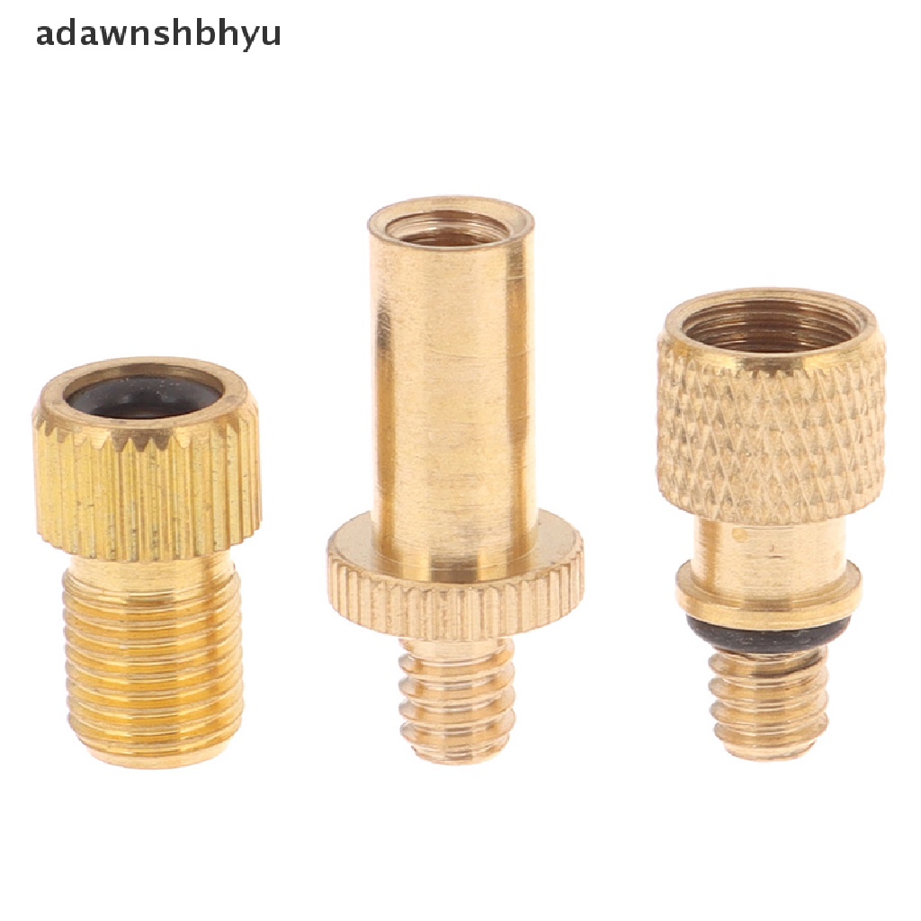 Kit Nozzle Pompa Inflator adawnshbhyu Presta Schrader Valve Adapter Adaptor Klep Sepeda