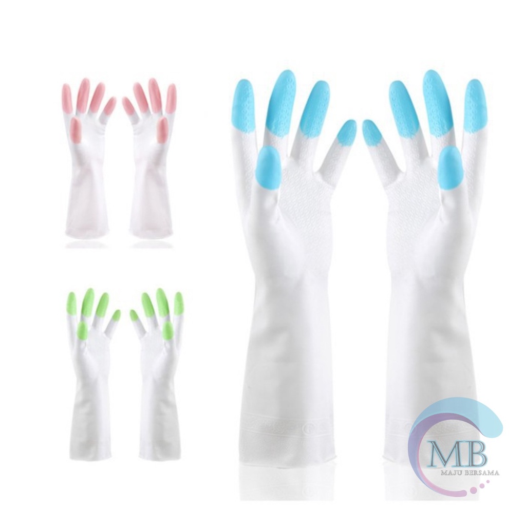 RT15 Sarung Tangan cuci piring karet Latex PTKS Silikon rubber hand glove anti air steril serbaguna MB2486