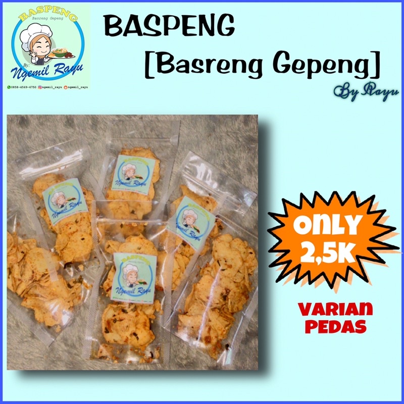 

BASPENG / Basreng / Basreng Gepeng / Basreng Ikan / Pedas / Harga Termurah dan Mewah / Ngerayu