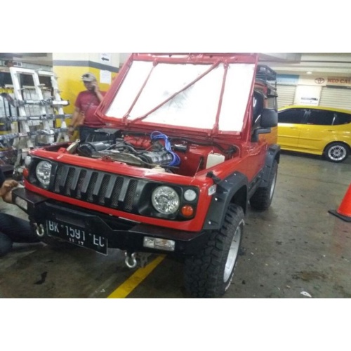 Promo bemper depan mobil jimny katana pakai dudukan winch Diskon