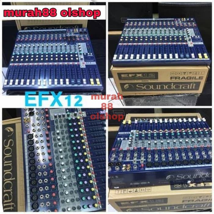 audio mixer soundcraft EFX12 12 channel