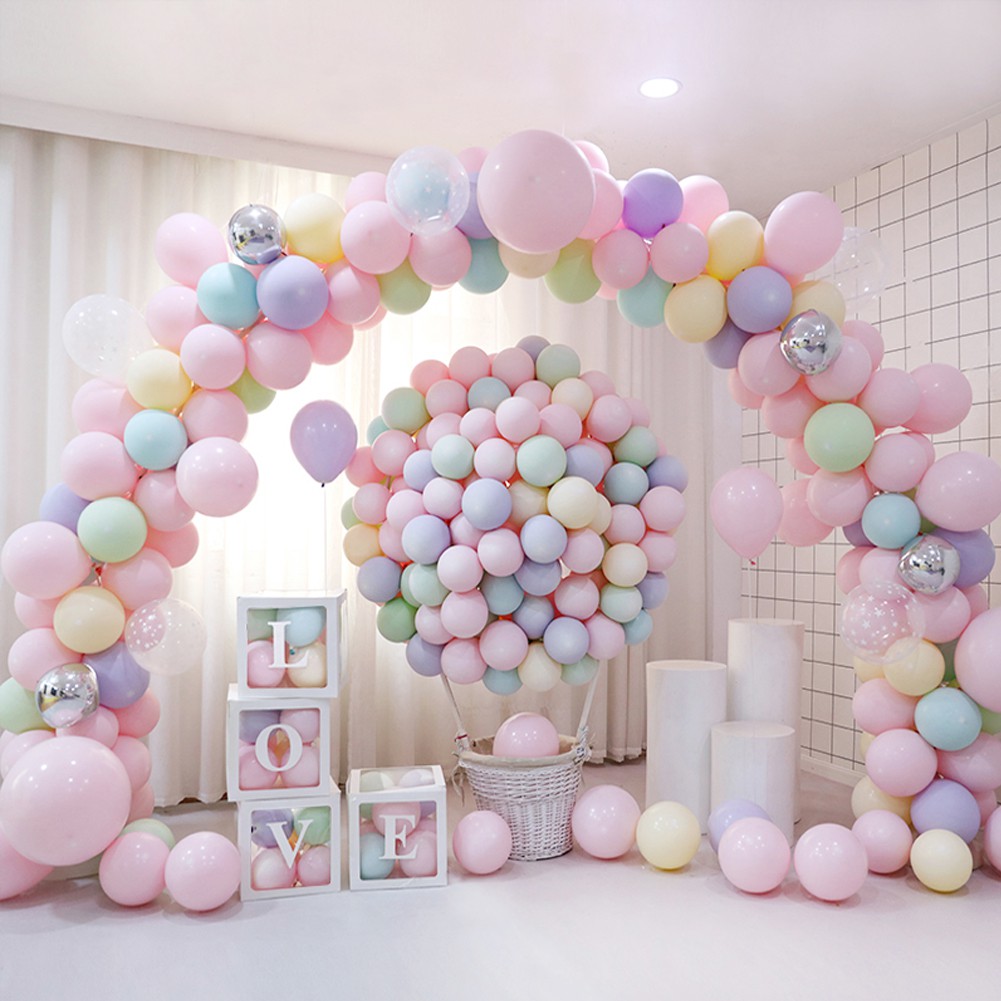 Balon Bahan Latex Bentuk Macaron Pastel Tebal Ukuran 10 Inch