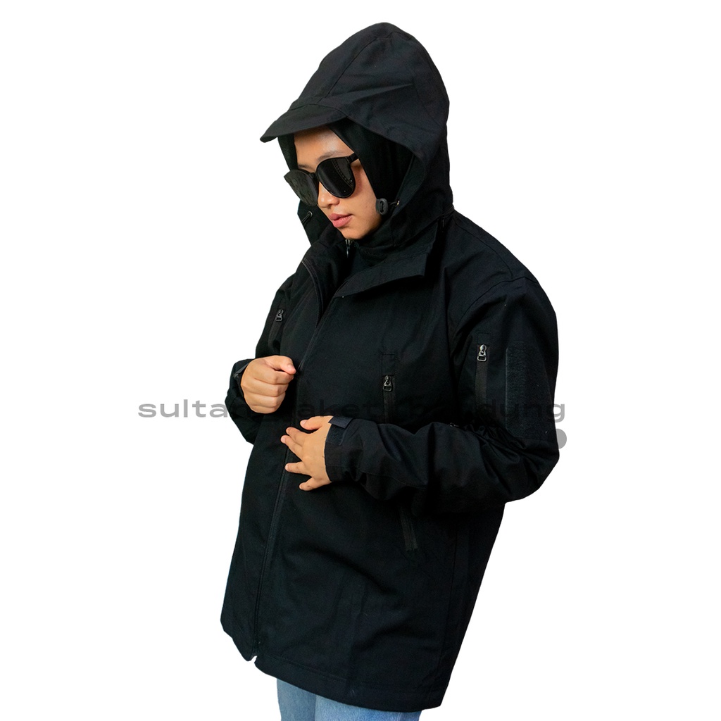 Jaket TAD TNI HITAM II Jaket Tactical Windbreaker Windproof II ELEGANT BOMBER