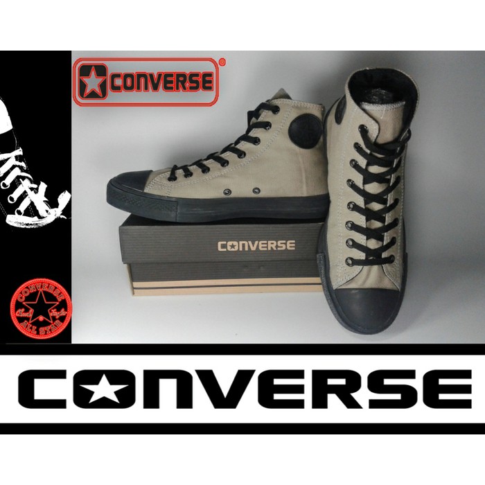 SEPATU CONVERSE ALL STAR HIGH HITAM COKLAT + BOX GRADE ORIGINAL