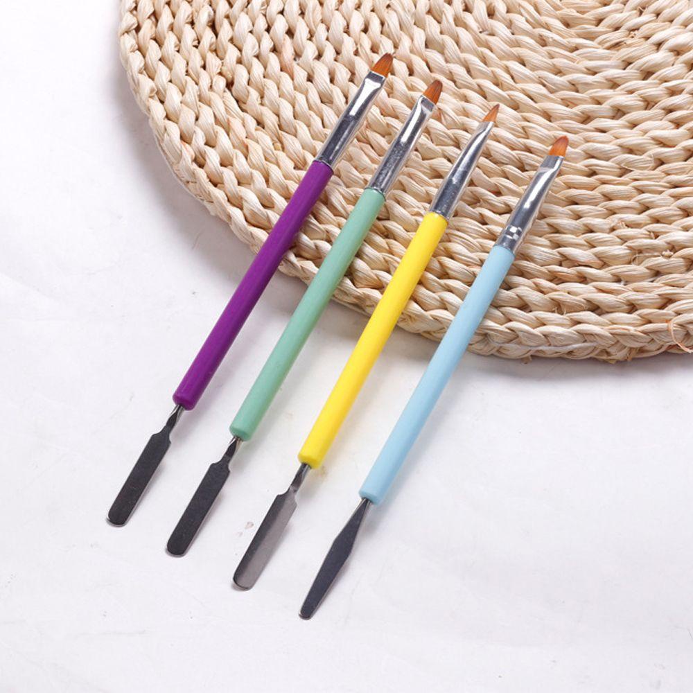 Solighter 2in1 Nails Art Dotting Pen Pena Gambar Kesehatan Kecantikan Double Head Gel Brushes