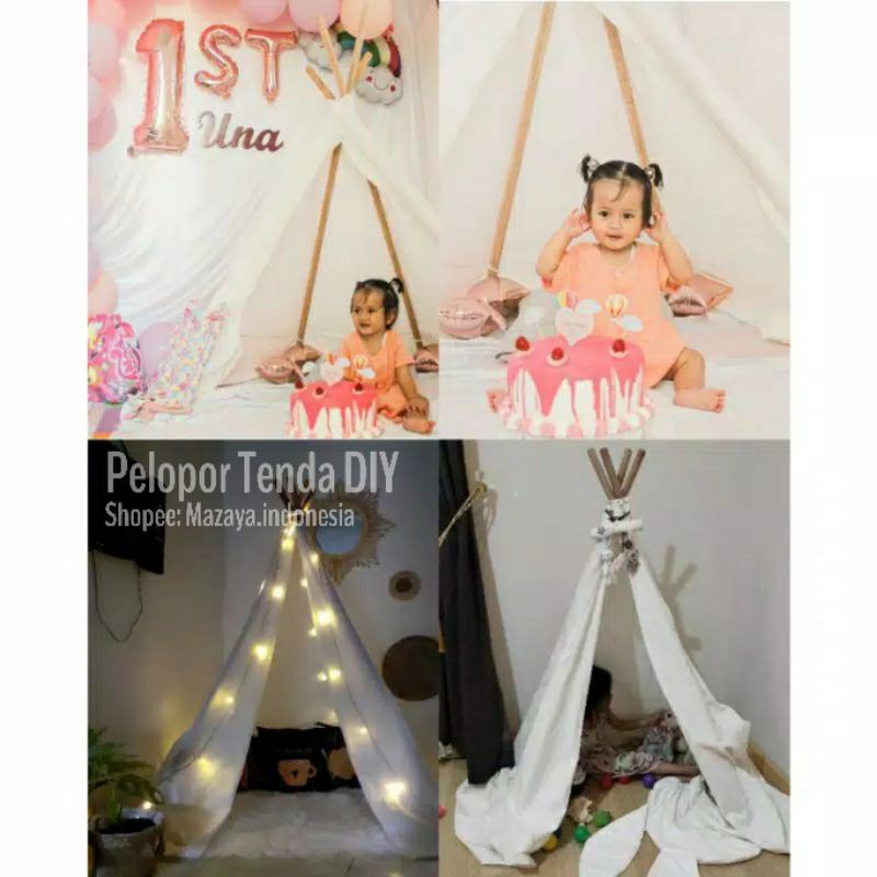 Paket DIY Tenda Anak Indian / Alody's Collection