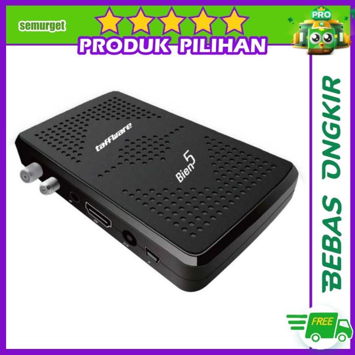 Tv Card | Taffware Bien5 Digital Satellite Tv Tuner Box 1080P Dvb-T2+S2 - Hitam