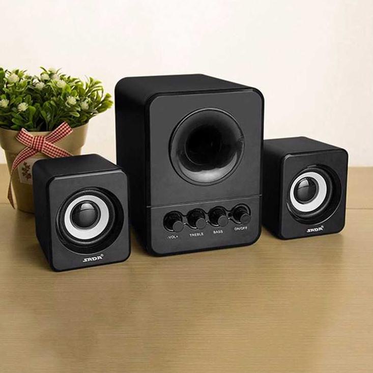 Terbaik Speaker Stereo 2.1 with Subwoofer & USB Power / Speaker Aktif Karaoke Gmc Multimedia Subwoof