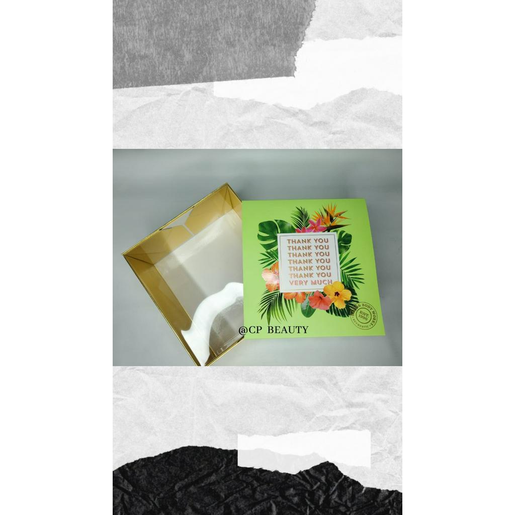 

BBW GIFT BOX BIG SIZE BATH & BODY WORKS THANK YOU GREEN