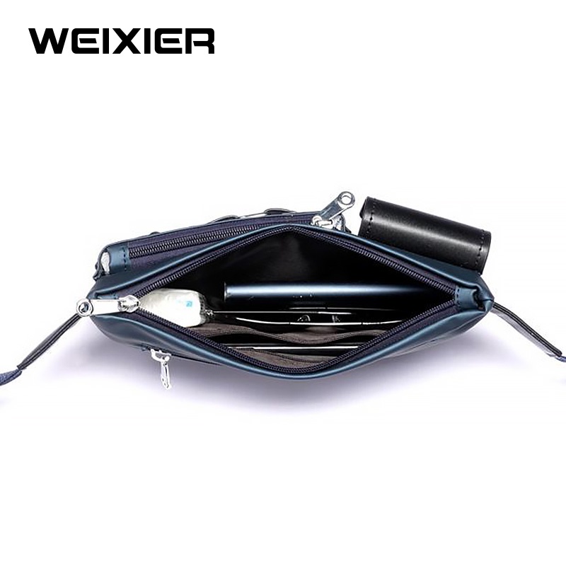 WEIXIER YB9554 Tas Selempang Pria Kulit Waistbag Anti Air WK-SBY